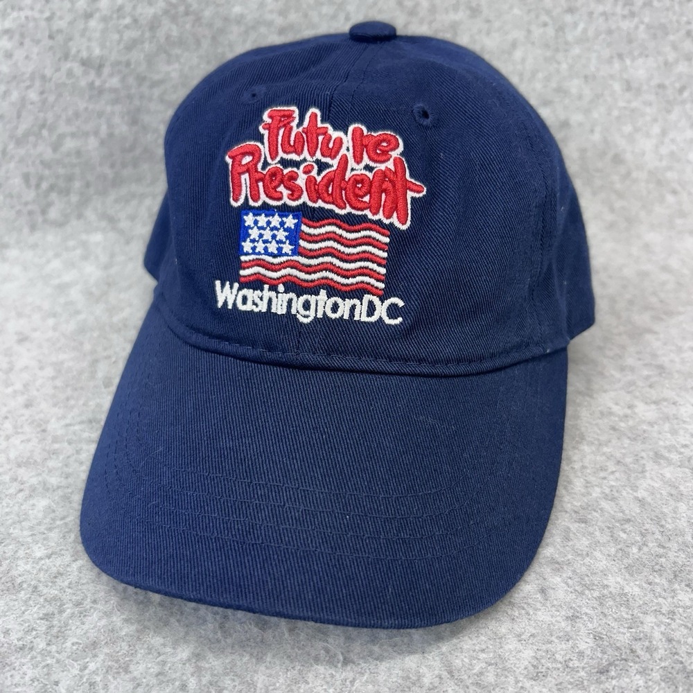 Future President Washington DC Child‎ Adjustable Hat Cap American Flag Blue